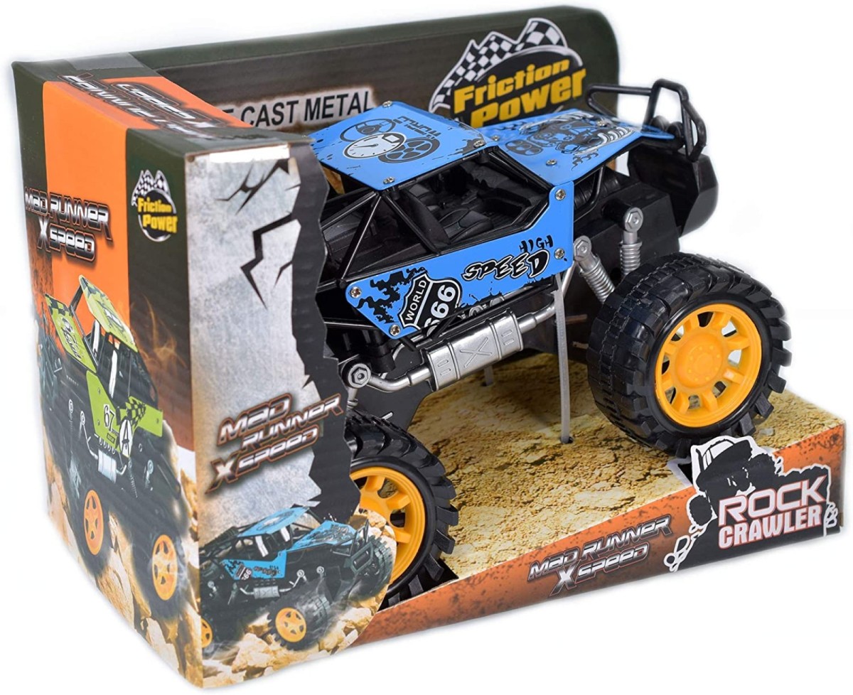 4 x 4 Metal Off Roader Vehicle 3 Assorted Colours TY3457