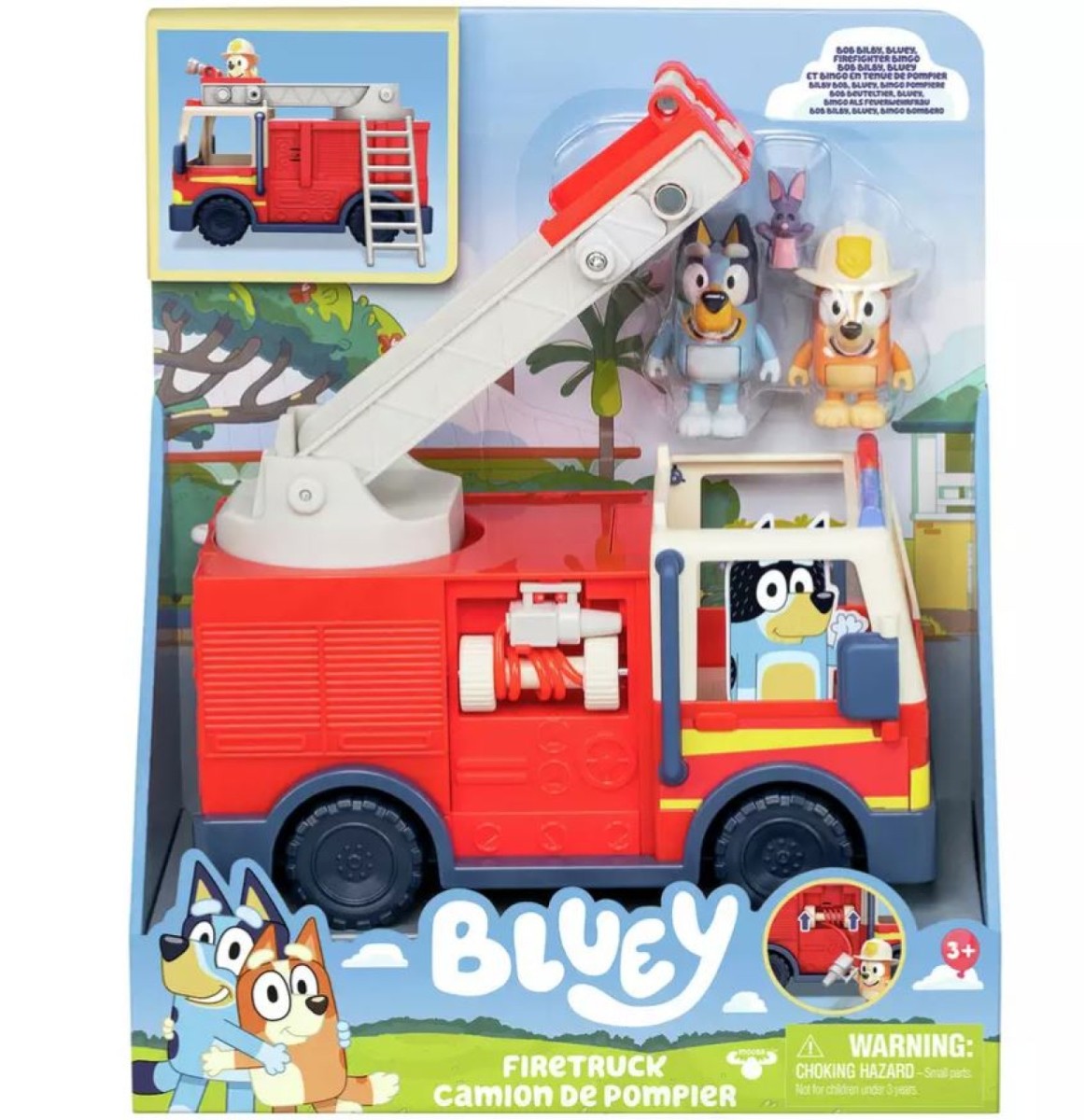 Bluey Firetruck 2 Figure Playset ArgosyToys