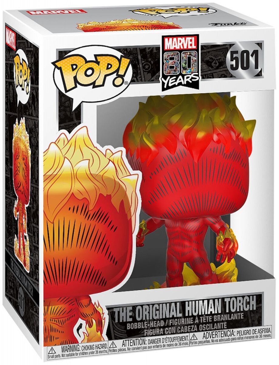 Funko Pop Marvel 80 Years 501 The Original Human Torch ArgosyToys
