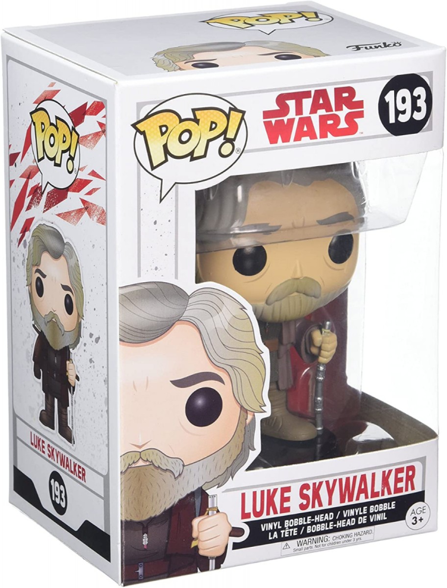 Funko Pop Star Wars 193 Luke Skywalker Small mark on bottom of box ArgosyToys