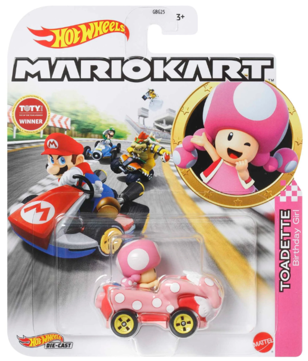 Hot Wheels Mario Kart Rosalina Toadette Birthday Princess Daisy Peach 