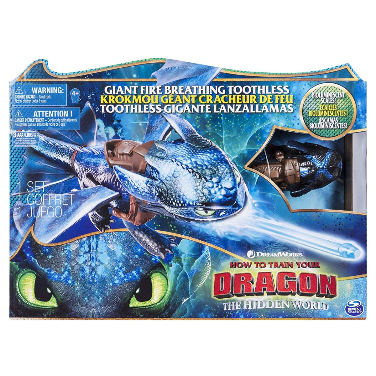 fire breathing toothless toy