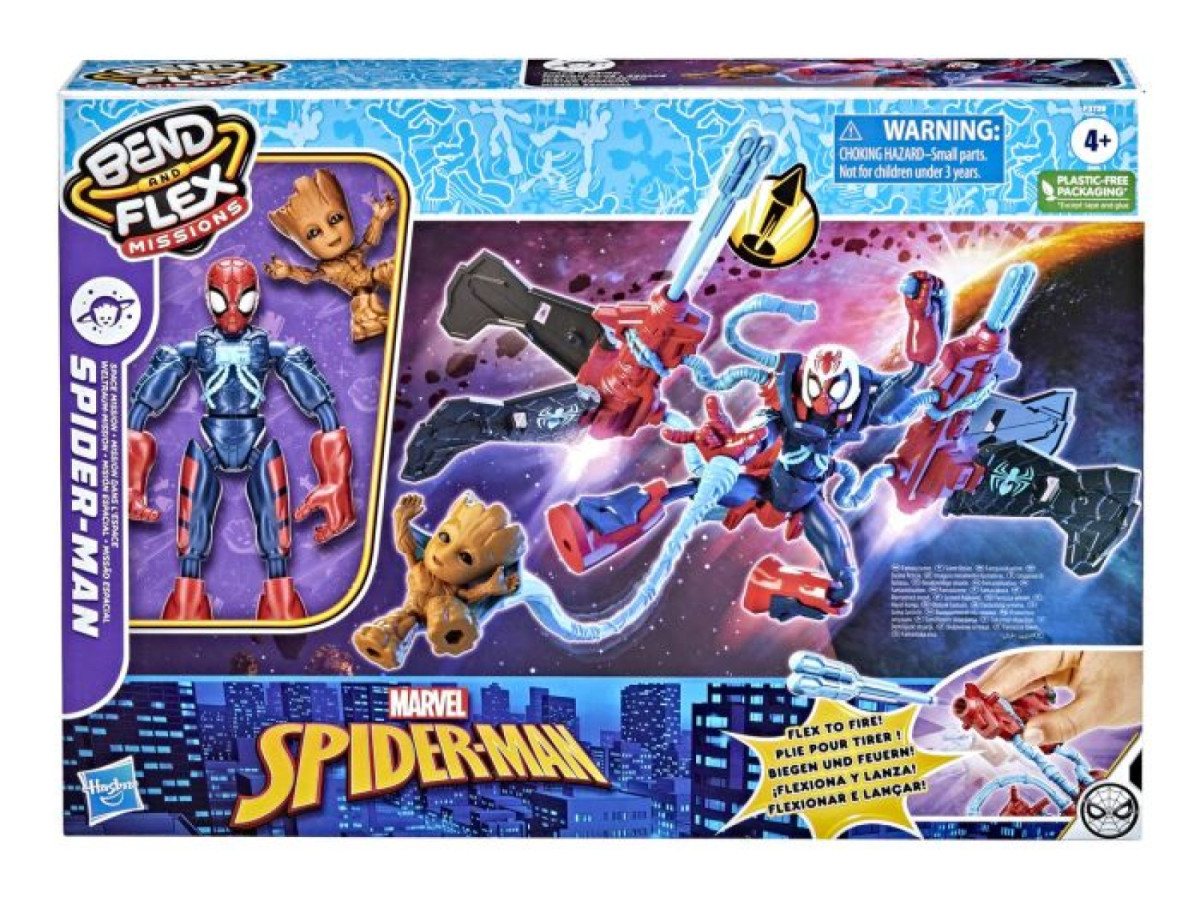 Marvel Spider Man Bend Flex Missions Space Mission F3739 ArgosyToys co uk