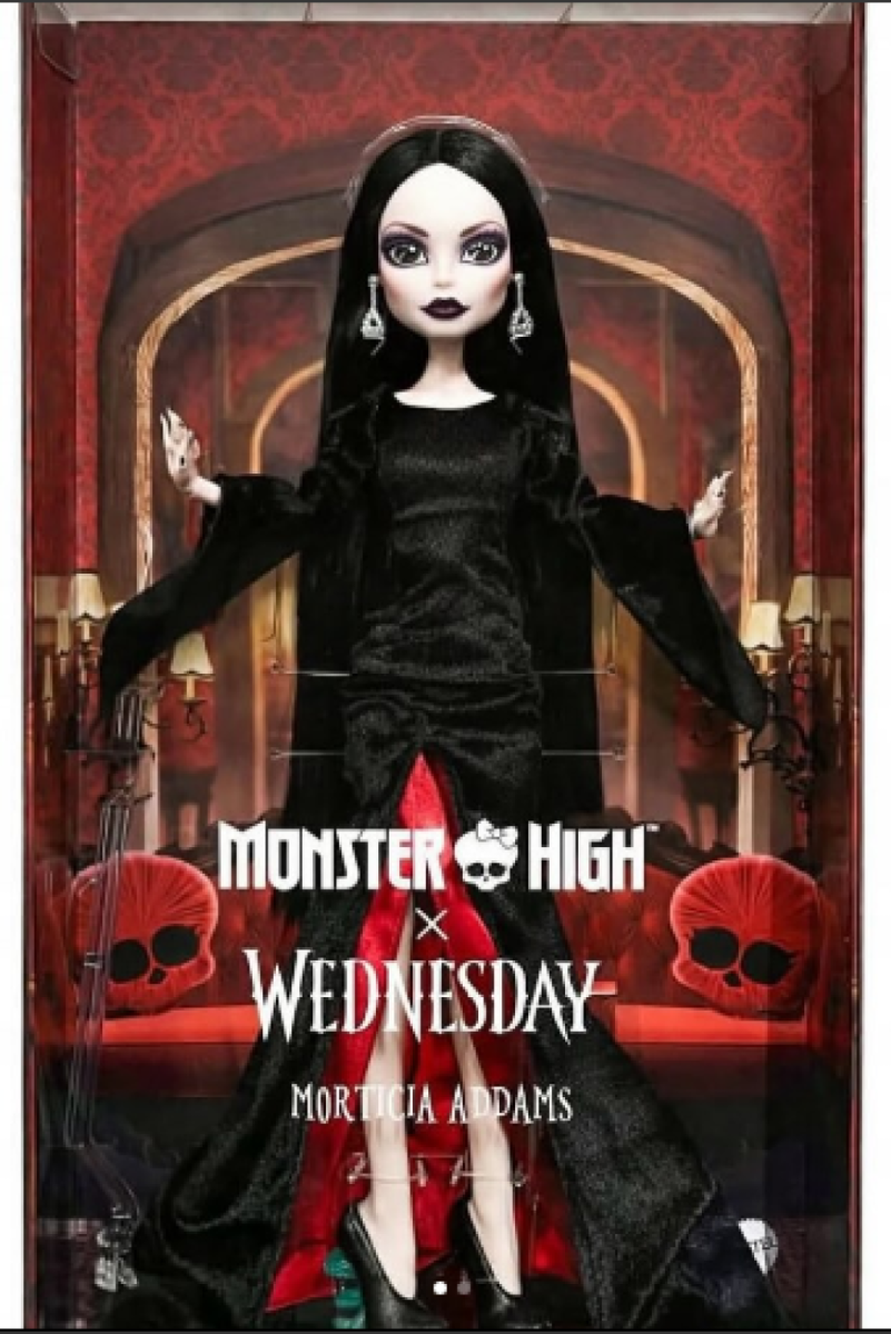 Mattel Monster High x Wednesday Morticia Addams collector doll