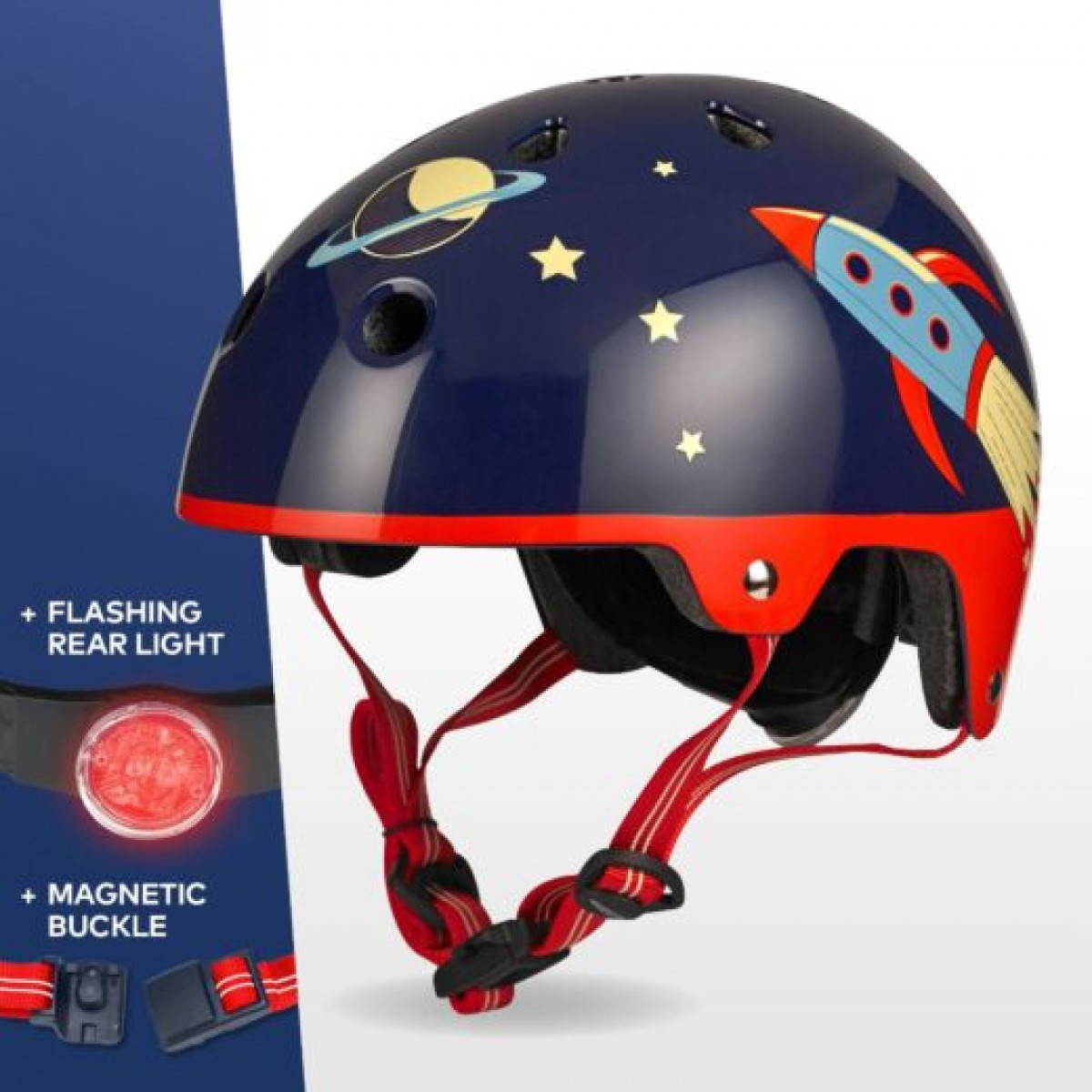 Micro Helmet Retro Rocket Deluxe Small 