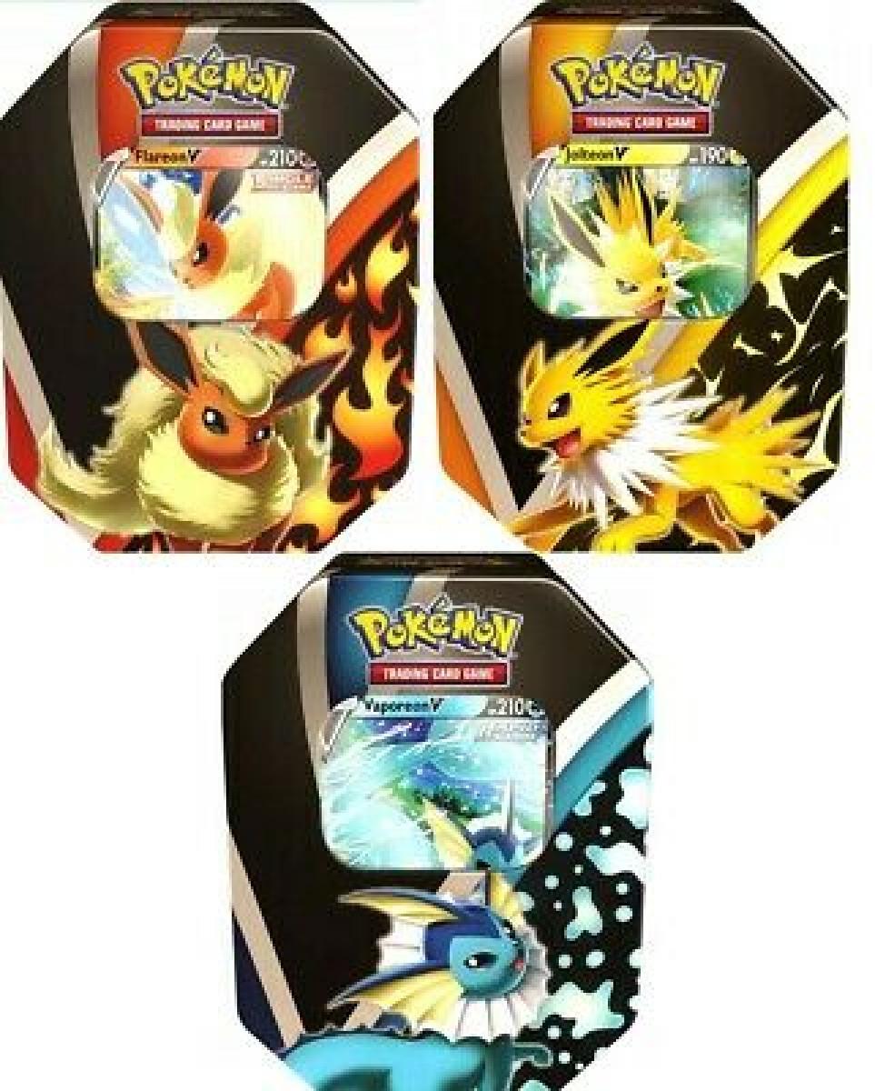 Pokemon TCG 2021 Eevee Evolutions Evolving Skies Tins - ArgosyToys.co.uk