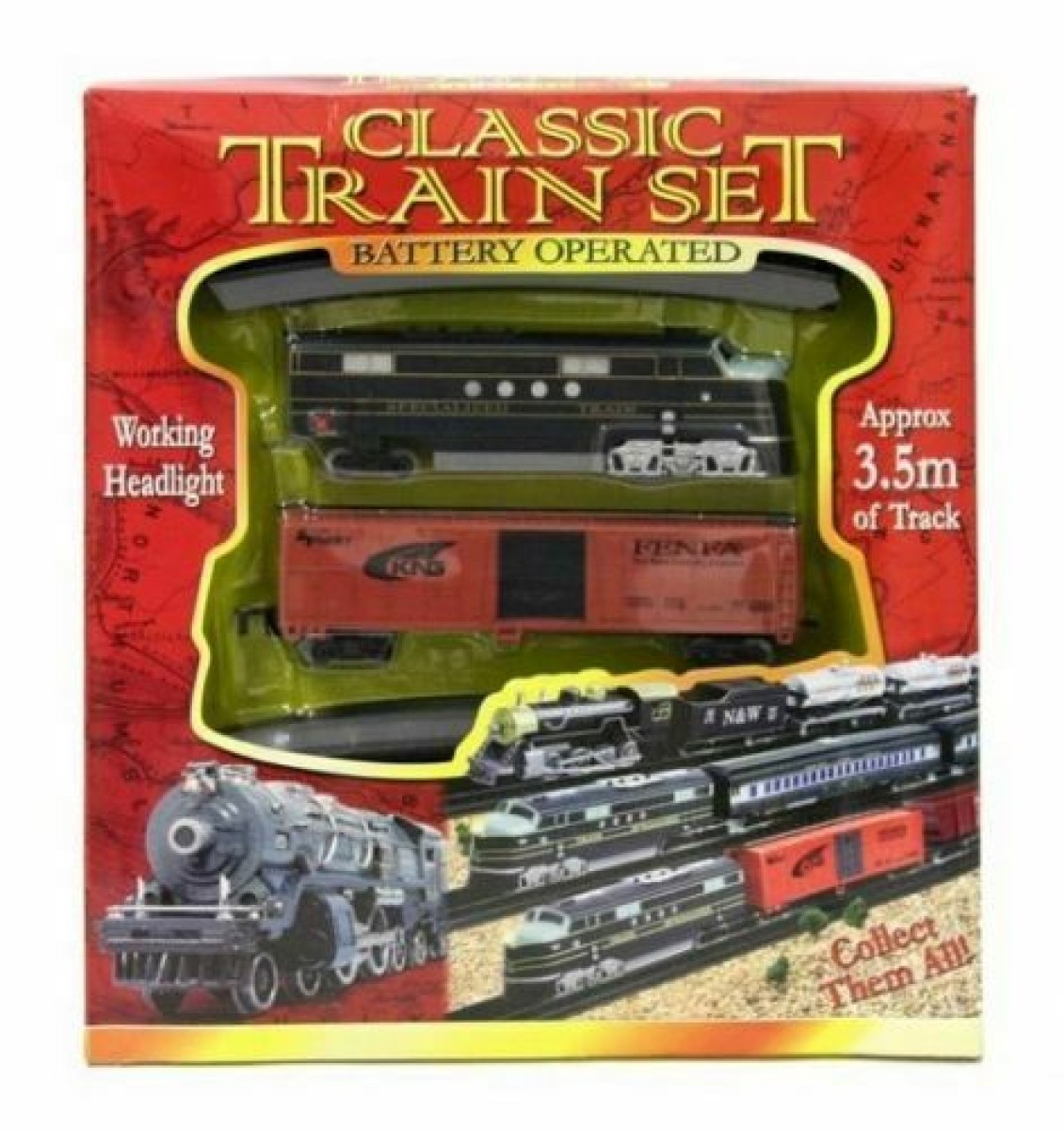 light up train set