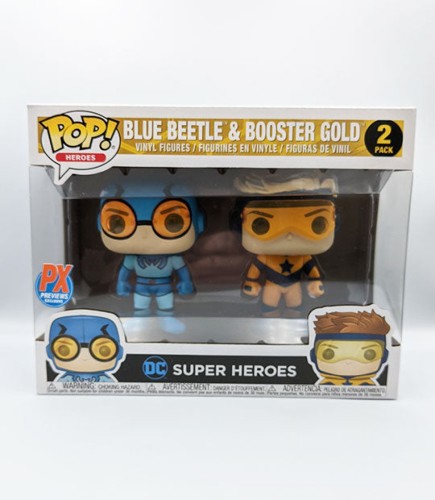 Blue Beetle vs Booster Gold #2-Pack (DC Super Heroes) POP! Heroes by F