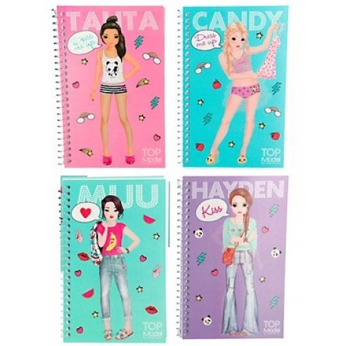 Top Model Dress Me Up Pocket Stickerbook Argosy Toys