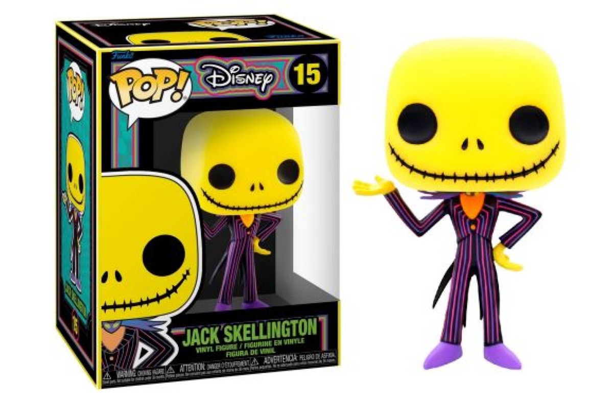 Bevægelse Peck Hane Funko Pop! Disney 15 Jack Skellington BLACK LIGHT - ArgosyToys.co.uk