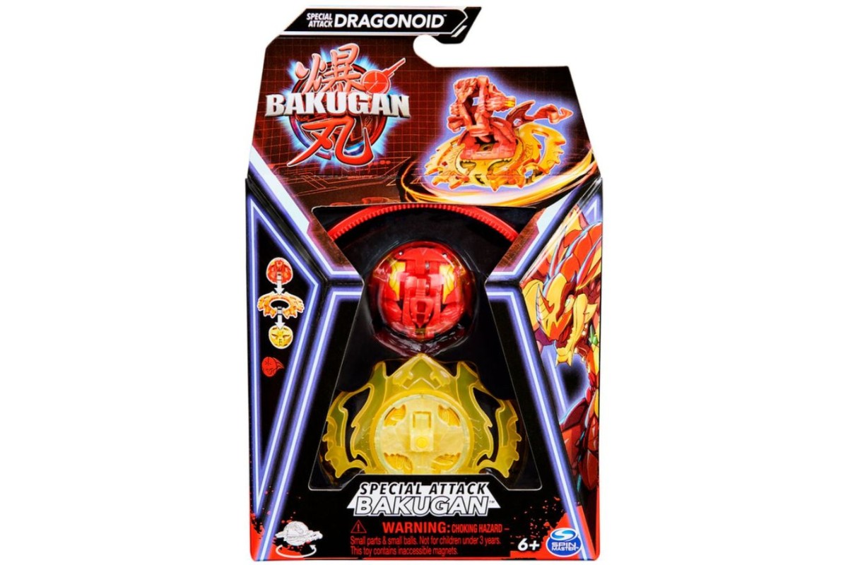 Bakugan 2023 Special Attack Single Figure Dragonoid Includes