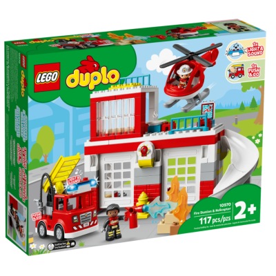 1x Lego Duplo Toboggan Rouge Pompier Zoo Piste 31157