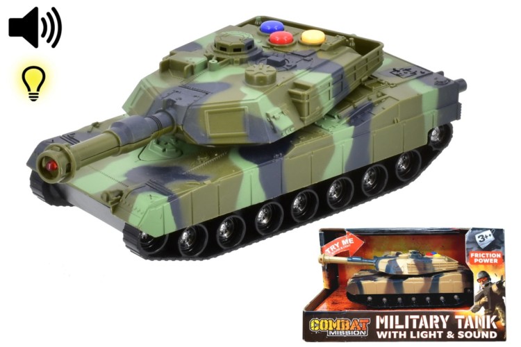 1:32 Friction Military Tank With Light & Sound TY7852 ONE SUPPLIED