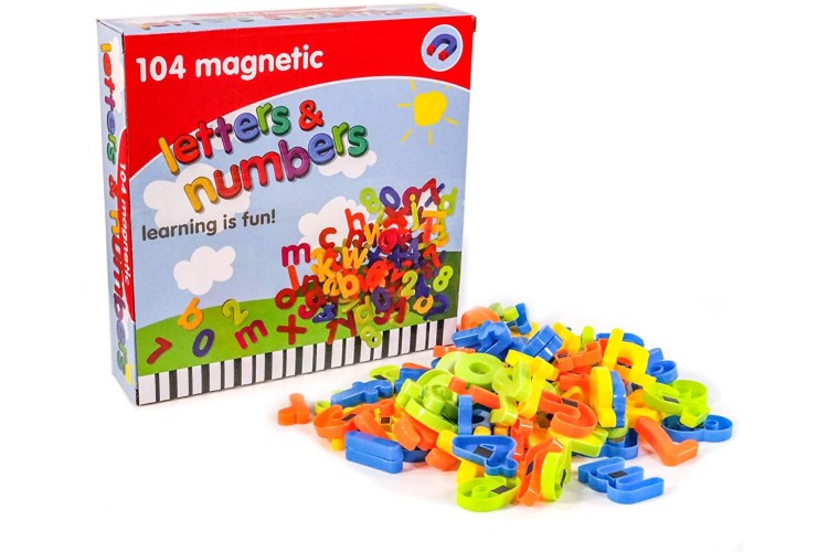 104 Magnetic Letters & Numbers TY5501