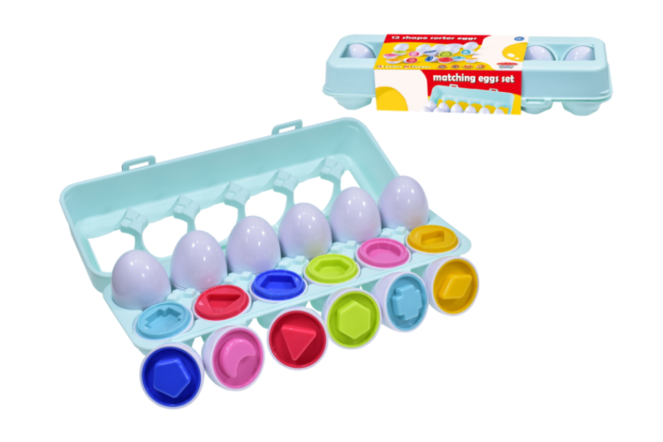 12 Shape Sorter Eggs Set TY6787
