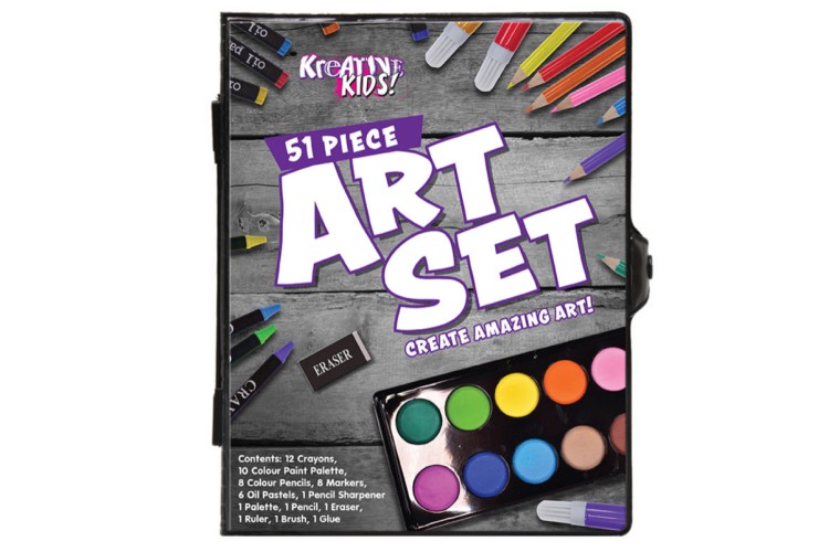 51 piece Art Set In Colour Case TY9679