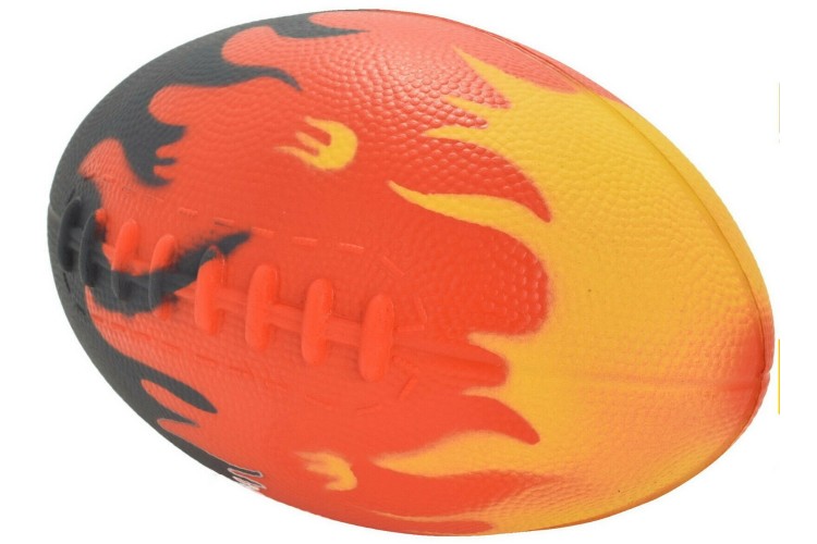 8 inch Flame Foam Rugby Ball TY5260
