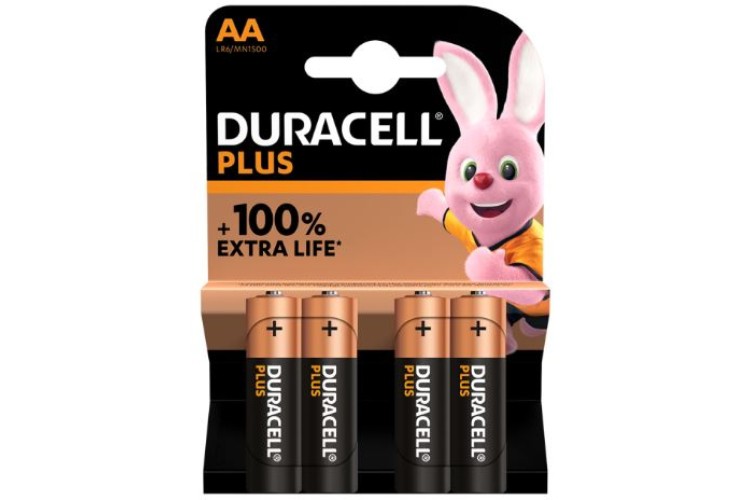 AA Duracell Batteries 4 Pack