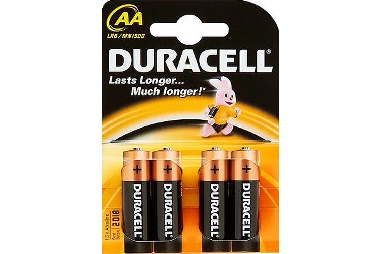 AA Duracell Batteries 4 Pack