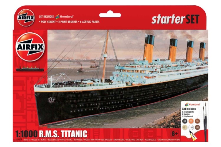 Airfix 1:1000 R.M.S Titanic Starter Set With Paints A55314