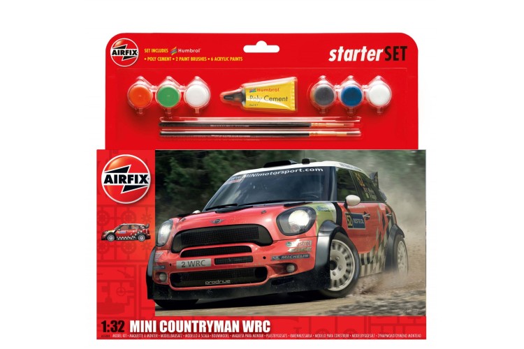 Airfix 1:32 Mini Countryman WRC Starter Set A55304