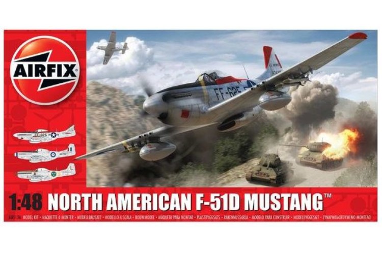 Airfix 1:48 North American F-51D Mustang A05136