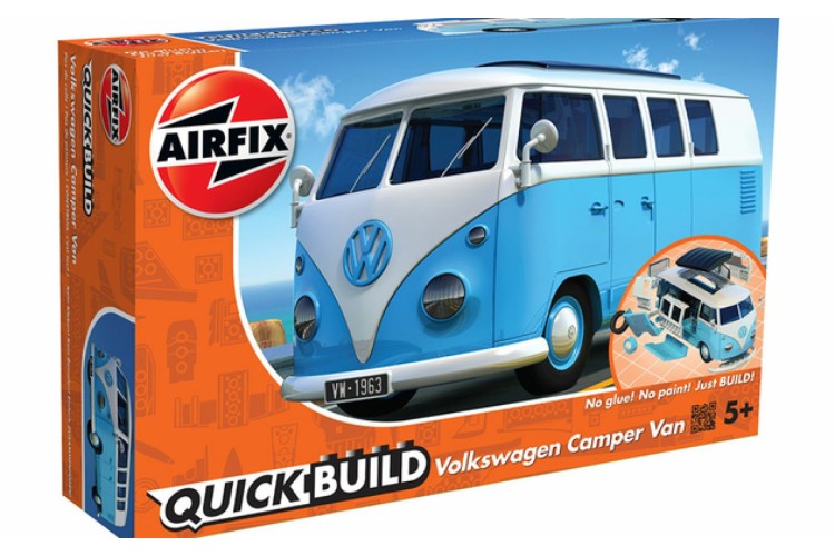 Airfix Quick build Volkswagen Camper Van Blue J6024