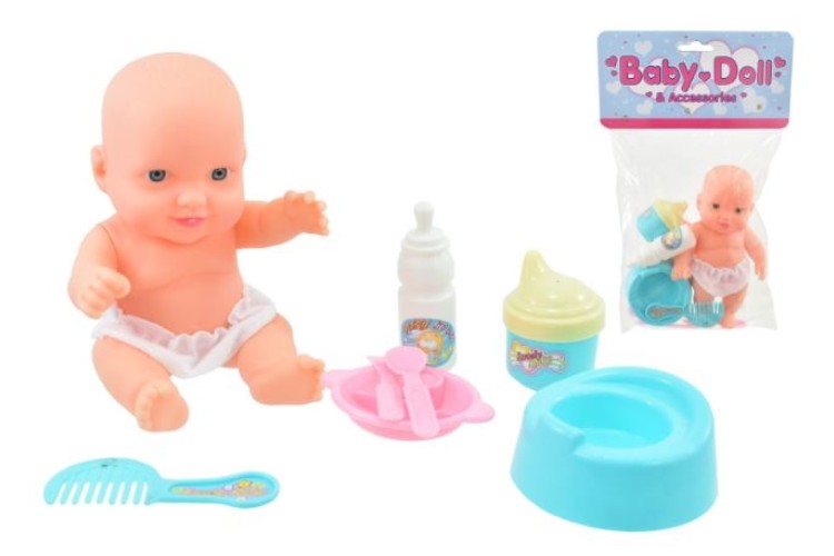 Baby Doll & Accessories in Poly Bag TY0876