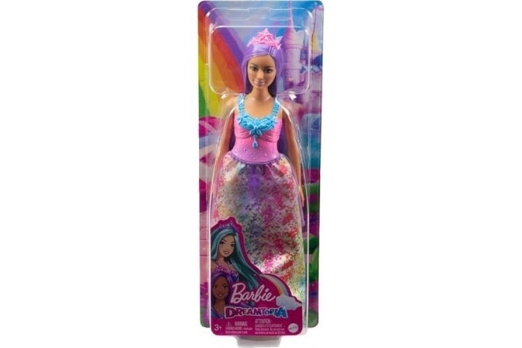 Barbie Dreamtopia Princess Doll (Curvy, Purple Hair) HGR13/HGR17