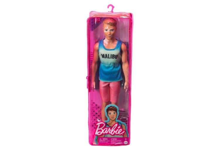 Barbie Fashionistas Ken Doll - 192 Brown Cropped Hair Vitiligo Malibu Tank Top DWK44 HBV26