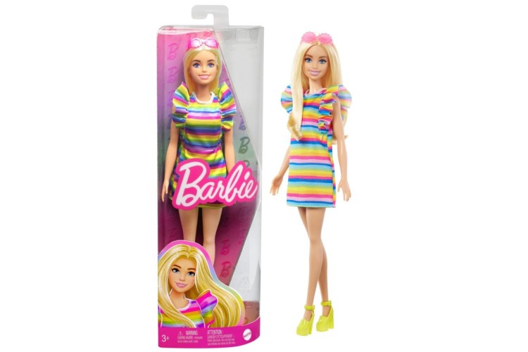 Barbie Fashionistas Doll - 197 Braces And Rainbow Dress FBR37/HPF73