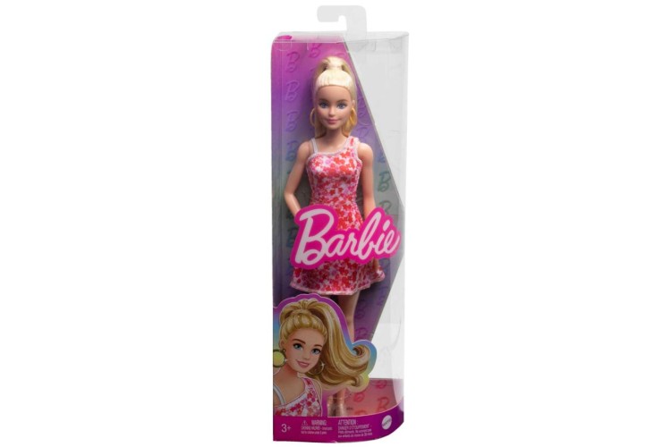 Barbie Fashionistas Doll - 205 Blonde Ponytail Floral Dress FBR37/HJT02