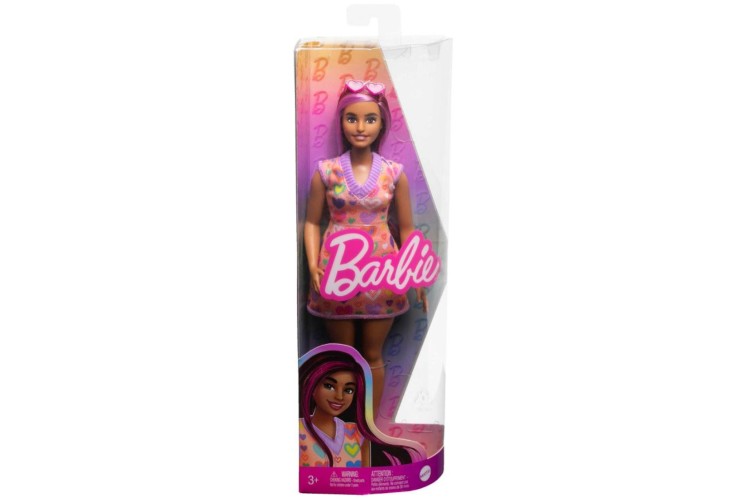 Barbie Fashionistas Doll - 207 Pink Streaked Hair And Heart Dress FBR37/HJT04
