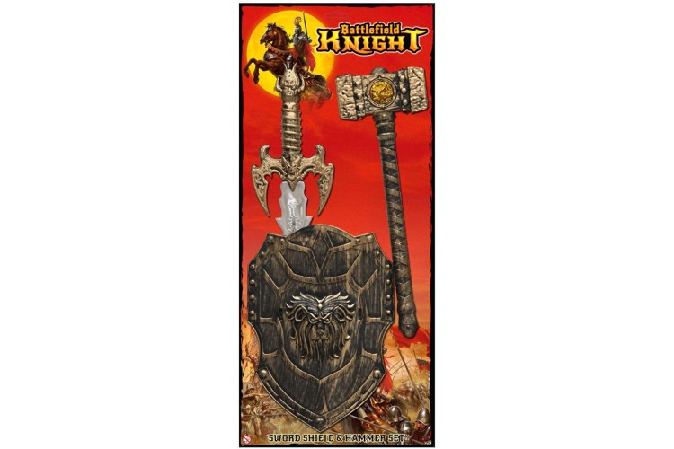 Battlefield Knight Sword Shield and Hammer set TY4150