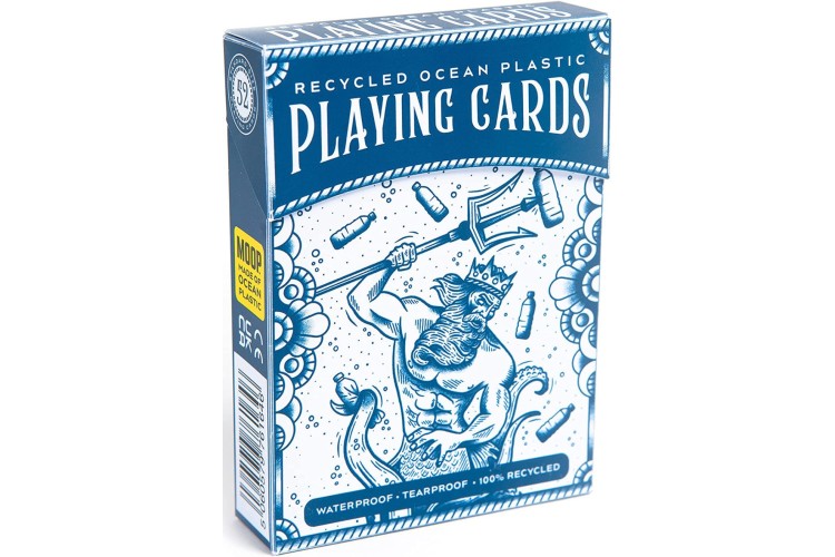 Big Potato Games Recycled Ocean Plastic Playing Cards (Blue)