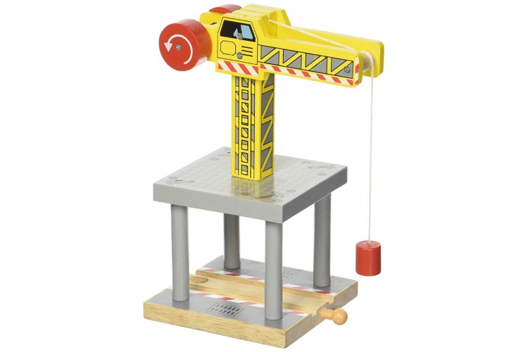 Bigjigs Rail - Big Yellow Crane BJT175 