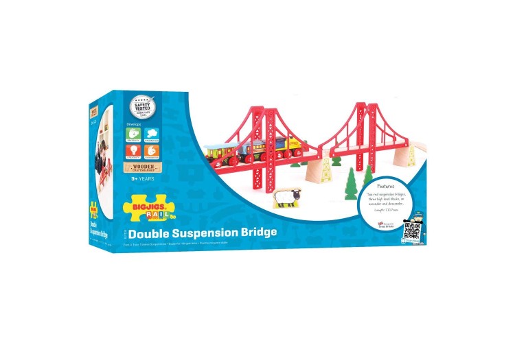 Bigjigs Rail - Double Suspension Bridge BJT136
