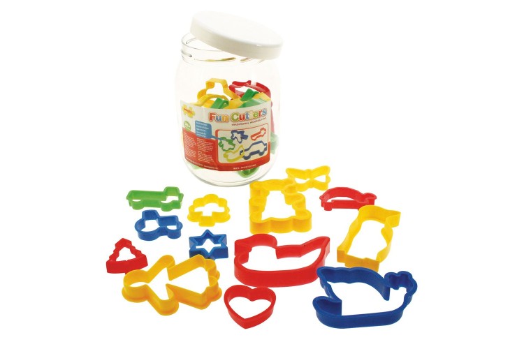 Bigjigs Jar Of 24 Shaped Pastry Cutters BJ074