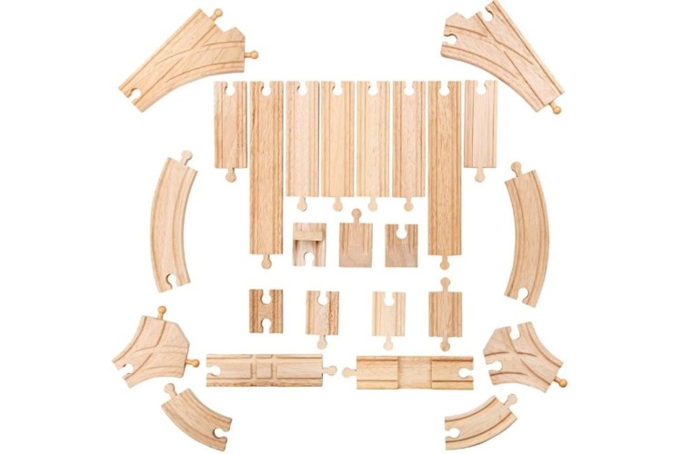 Bigjigs Rail -  Low Level Track Expansion Pack BJT052