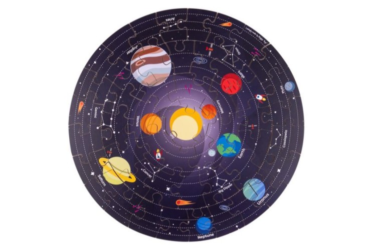 Bigjigs - Space Explorer Puzzle Solar System Circular Floor Puzzle 33004 