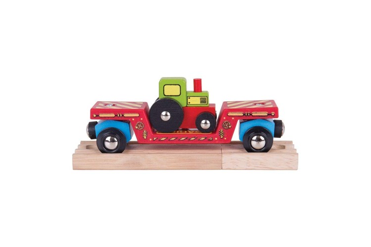 Bigjigs Rail - BJT413 Tractor Low Loader