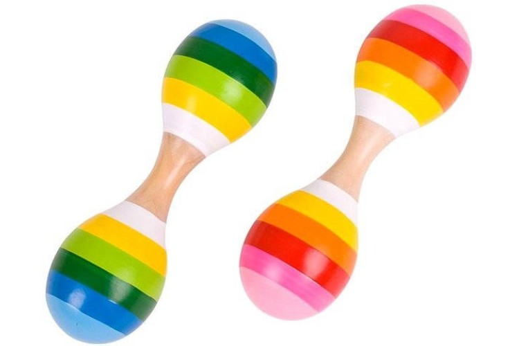 Bigjigs - Twin Maraca BJ971 ONE SUPPLIED