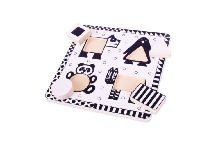 Bigjigs Black and White Puzzle Animals BJ514