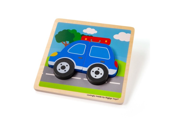 Bigjigs Chunky Lift Out Puzzle - Car 