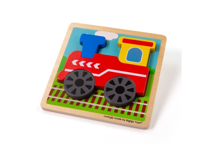 Bigjigs Chunky Lift Out Puzzle - Train 34056