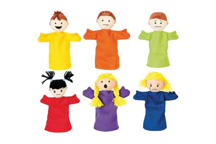 Bigjigs Emotional Puppets 6 Pack NS2034