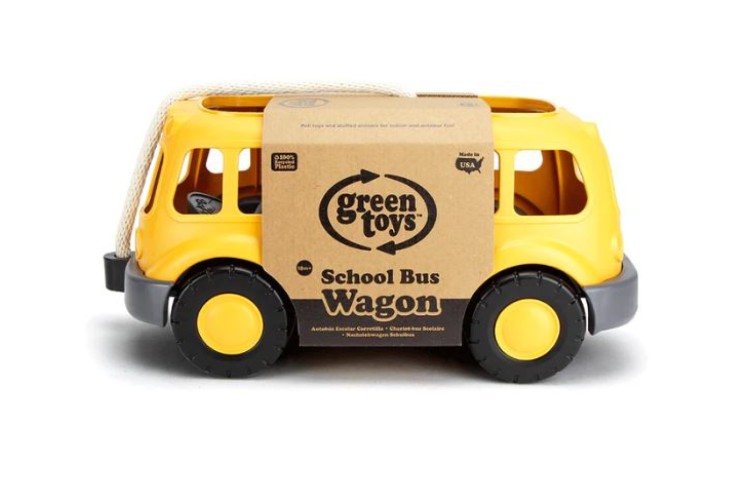 Bigjigs Green Toys School Bus Wagon GTWAGSB1567