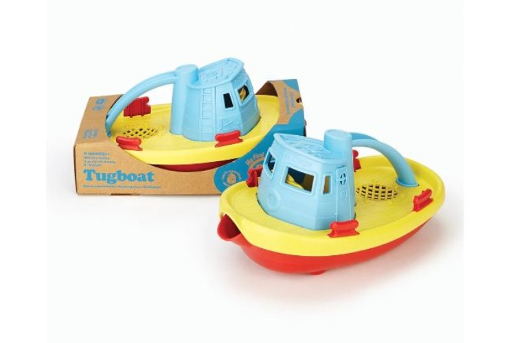 Bigjigs Green Toys Tugboat Blue GTTUGB1377