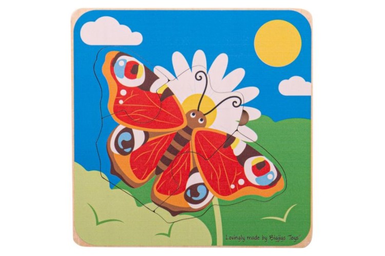 Bigjigs Lifecycle Layer Puzzle Butterfly 33030
