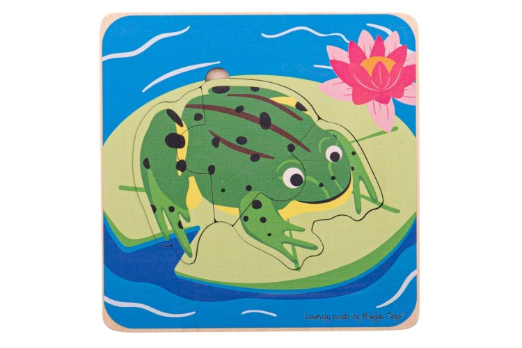 Bigjigs Lifecycle Layer Puzzle Frog 33031